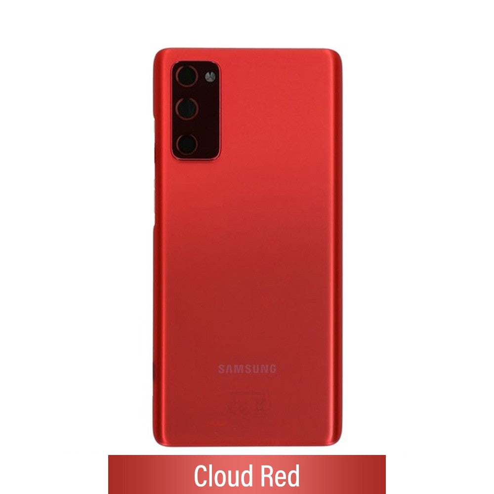 Rear Cover Glass For Samsung Galaxy S20 FE / 5G G780F / G781B GH82-24223E/GH82-24263E (Gold)-Cloud Red Rear Cover Glass For Samsung Galaxy S20 FE / 5G G780F / G781B GH82-24223E/GH82-24263E (Gold)-Cloud Red